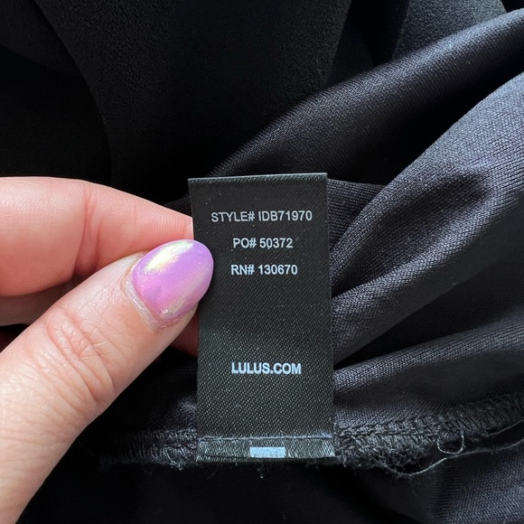 Lulus Black Infinite Glory Black Maxi Dress size XS - Picture 9 of 13